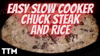 Steak and Rice Slow Cooker Recipe ~ EASY Cooking