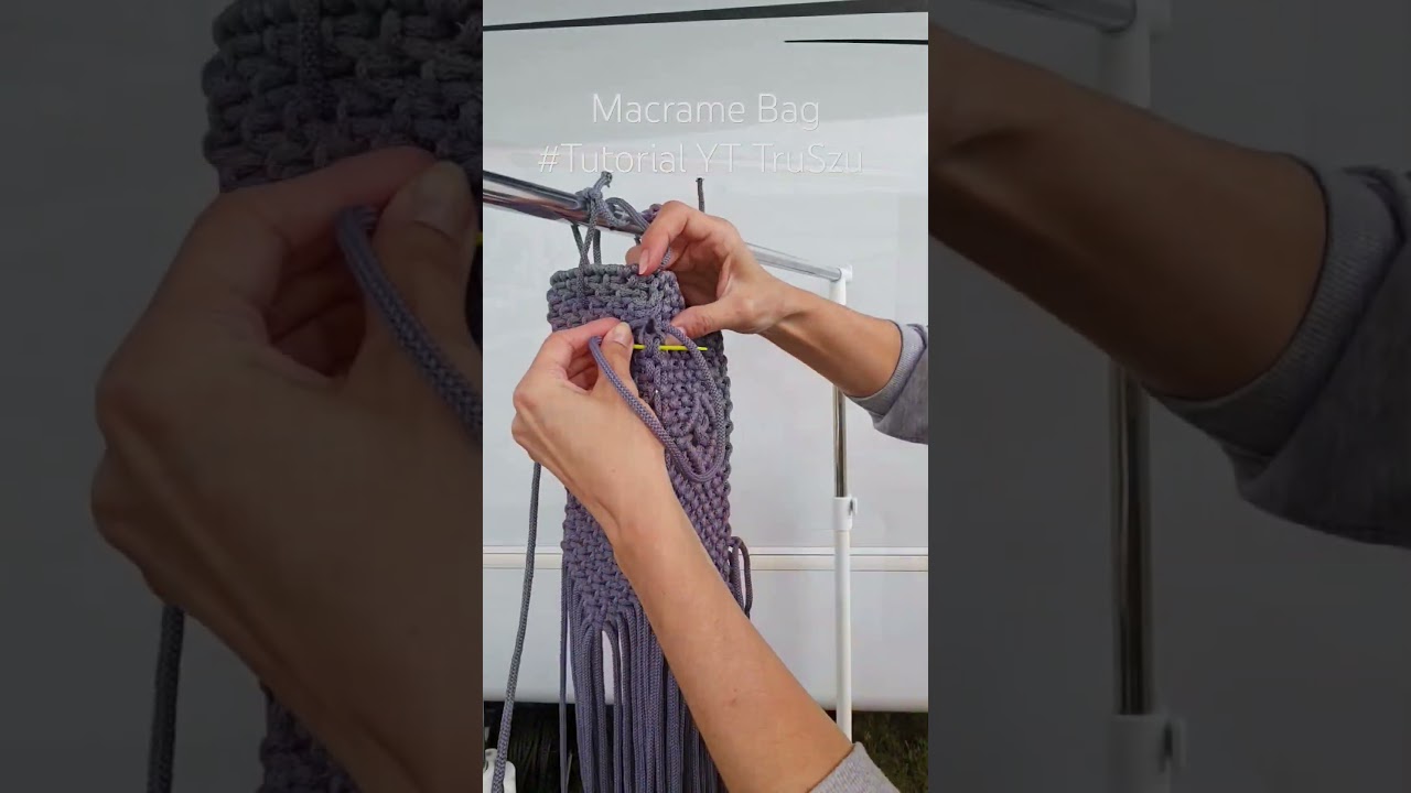 Macrame Bag #Tutorial YouTube TruSzu / Boho Bag / Makrama torebka DIY