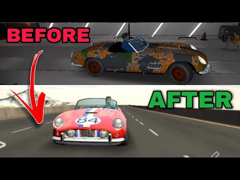 funny🤣rebuilding dirty & old #ferrari california 1960 car parking multiplayer roleplay new update
