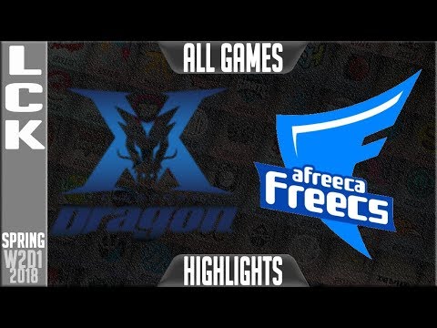 AFS vs KZ Highlights ALL GAMES | LCK Spring 2018 S8 W2D1 | Afreeca Freecs vs King Zone Highlights