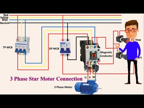 3 Phase Star Motor Connection | Motor | Star Connections