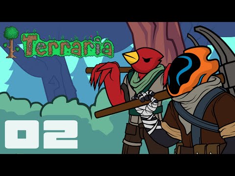 Huggles The Clown - Let's Play Terraria 1.3 Multiplayer - Part 2