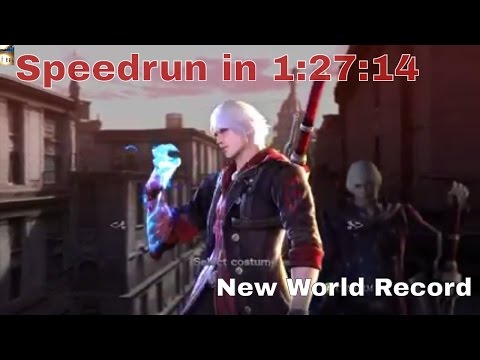 Devil May Cry 4 Special Edition Speedrun In 01:24:44 OLD World Record Devil Hunter With Nero/Dante