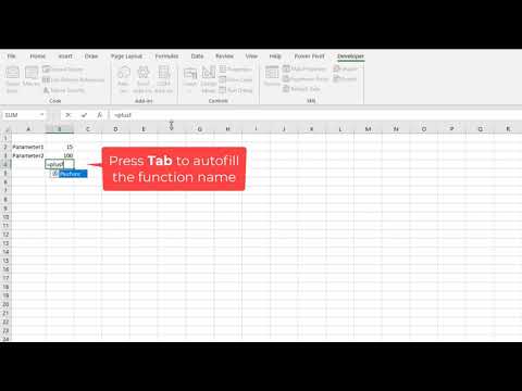 Creating a Function in Excel VBA