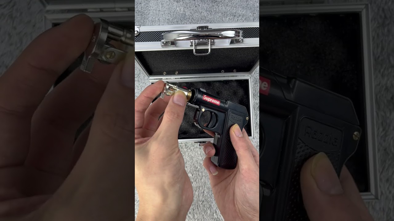 Cigarette box kerosene gun shape lighter