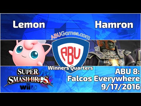 ABU Monthly 8: Lemon (Jigglypuff) vs. Hamron (Ganon) - Smash 4 Winners Quarters