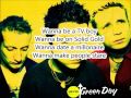 I Wanna Be On TV - Green Day (Lyrics)