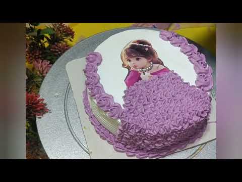 photo print cake ll Beautiful photo print cake for girls ll Birthday cake for girls ll