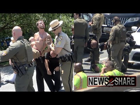 Parolee Single-Handedly Attempts To Break Up Climate Change Protesters Blocking Traffic