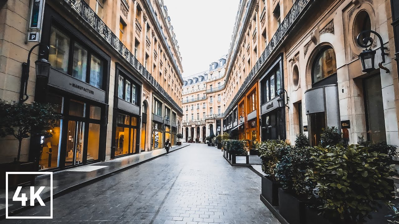 PARIS WALK - WALKING in PARIS on a Cloudy Day - 4K (Église de la Madeleine to Place Edouard VII)