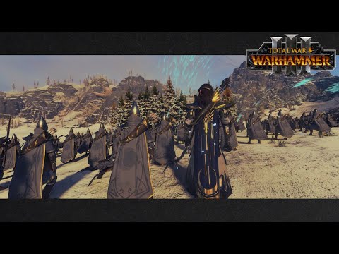 HIGH ELVES VS VAMPIRE COUNTS - MASSIVE 25.000 UNITS WARHAMMER III CINEMATIC BATTLE