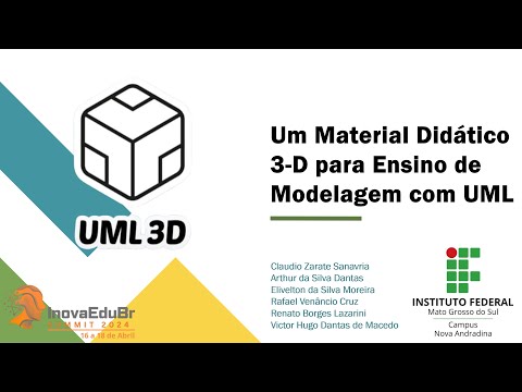 InovaEduBr Summit 2024 - Um Material Didático 3-D para Ensino de Modelagem com UML