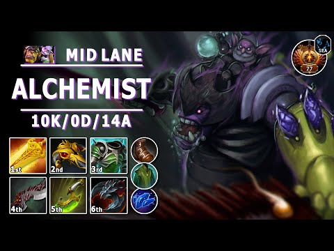 Alchemist Mid Lane | 7.31c | Pos 2 Alche Non-Stop Farming Guide | Dota 2 Immortal Gameplay