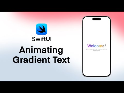 SwiftUI Animated Gradient Text Effect | Sliding Gradient Text Animation