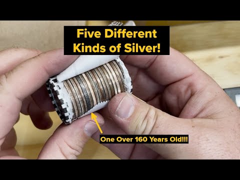 5 Different Kinds of Silver - One Over 160 Years Old! - Coin Roll Hunting Silver Half Dollars