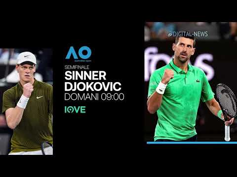 Australian Open 2026: Sinner vs Djokovic🎾 | Semifinale gratis diretta NOVE