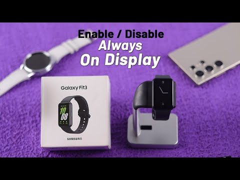 Galaxy Fit3: How to Turn ON or OFF Always On Display! [AOD]