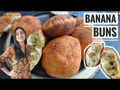 BANANA BUNS - INDISCHES BROT / SNACK - indisch Kochen