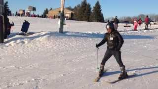 preview picture of video 'Sunil Kotin's Skiing at Sundown Mountain Dubuque, IA'