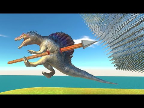 Ballista Throw Animals on Spike Wall - Animal Revolt Battle Simulator
