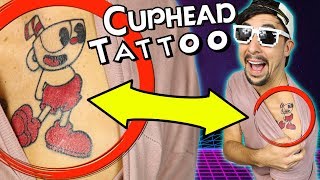 GETTING A CUPHEAD TATTOO *not clickbait* CUPHEAD TATTOO