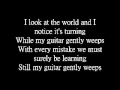 Santana - While My Guitar Gently Weeps lyrics