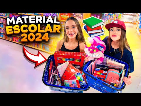 COMPRANDO MATERIAL ESCOLAR 2024