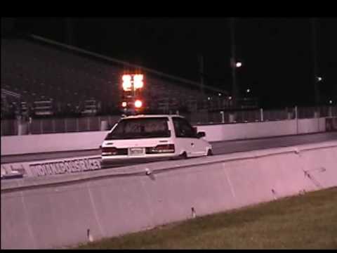 Thumbnail for 1988 Mazda 323 GTX Drag Race - 1/4 Mile - Smooth Launch - 14.5s pass - Familia BF Indy Raceway Park by Mazda Familia