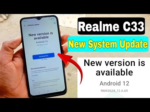Realme C33 New System Update Version RMX3624_12.A.69
