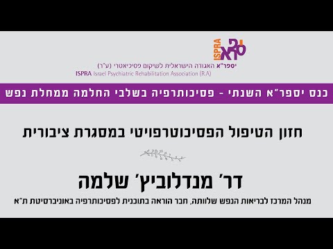 חזון הטיפול הפסיכותרפויטי במסגרת הציבורית - ד