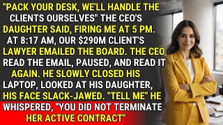 Fired by CEO's Daughter, I Used a Contract Clause to Claim the $290M Client ♟️ | #CorporateCheckmate MQDEFAULT Thumbnail