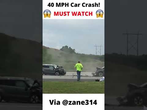 40Mph Car Crash Test | #shorts