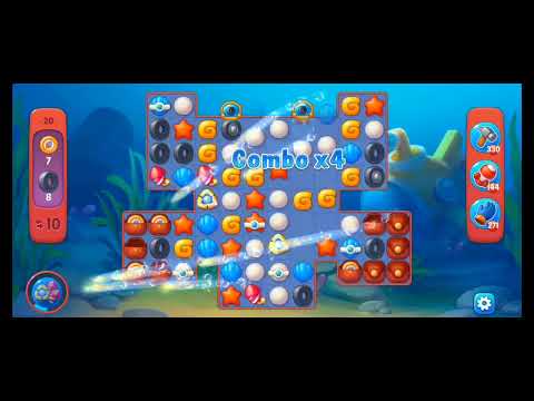 Fishdom Hermann Shipwrecked Level 20th. No Boosters or Diamonds. July 19 - 22.