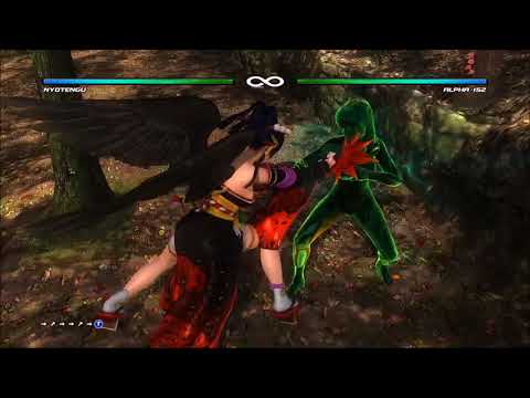 Dead or Alive 5, Nyotengu, All Holds & Throws Compilation