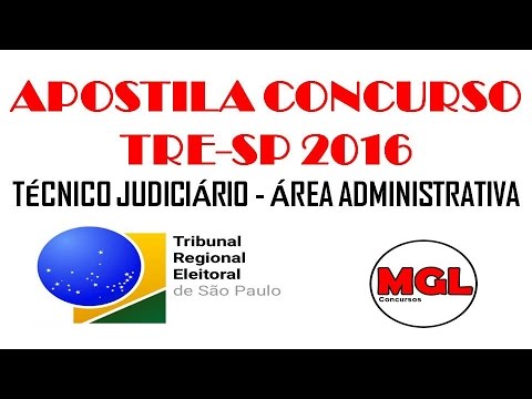 Apostila TRE SP 2016