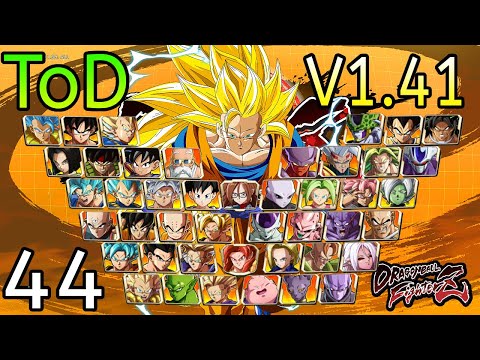 ALL 44 Characters Solo TOD Combo (v1.41) - NEW DBFZ Patch!!