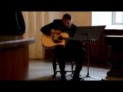 Tommy spelar egenskriven låt på Erika & Johans bröllop 2012-06-02