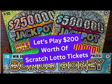 Lets Play $200 Worth Of Scratch Lotto
