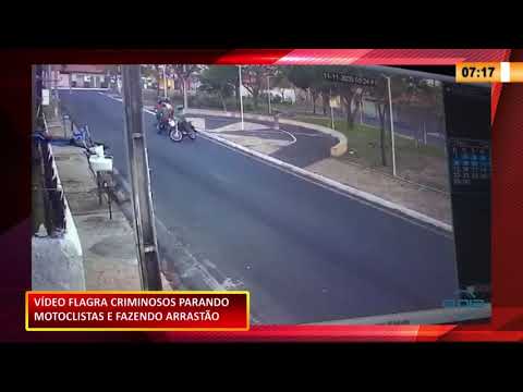 Vídeo flagra criminosos parando motociclistas e fazendo arrastão em Teresina 16 11 2020