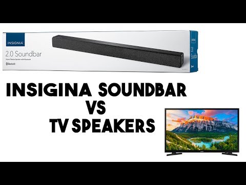 Insignia 2.0 Soundbar vs. Tv Speakers Comparsion