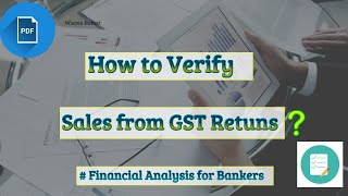 Verify Sales from GST Return