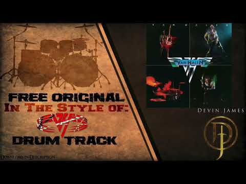 Van Halen Styled Free Original Drum Track - 148 BPM (FREE DOWNLOAD)