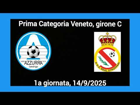 AZZURRA SANDRIGO - REAL STROPPARI 0-2. Prima Categoria Veneto,  girone C. 
