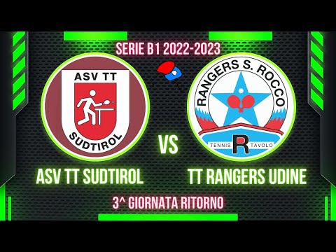 HIGHLIGHTS | ASV TT Südtirol - TT Rangers Udine | Serie B1 Girone A - 3^ Giornata ritorno