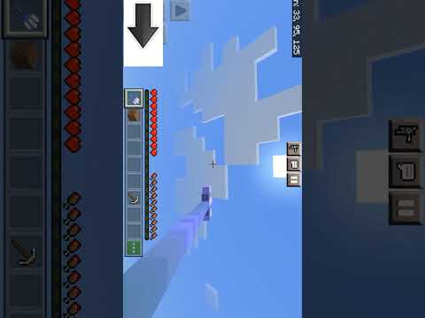 No water but you can fly with trident | minecraft tiktok hacks #shorts #minecraft #meme #memes