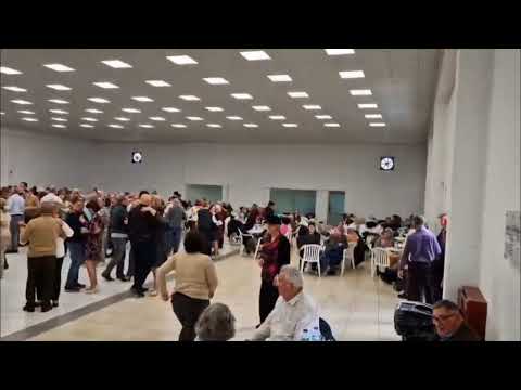 Filipe Romão e Maria José Laginha (Zezinha) no Salão de festas de Loulé