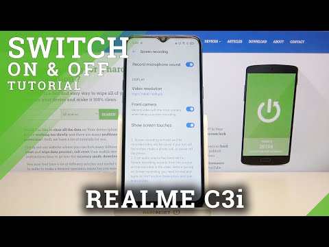 How to Switch On Screen Touches in Screen Recorder on REALME C3i – Customize Screen Recorder