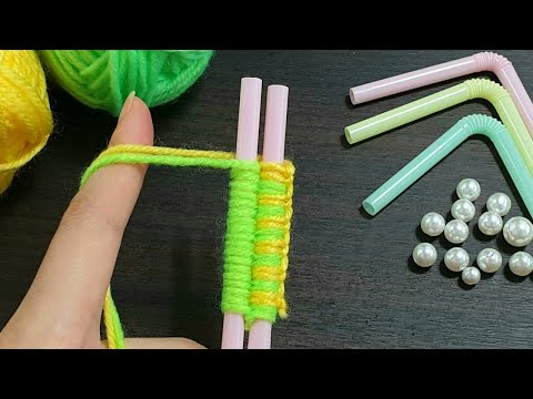 Super Easy Woolen Flower Making - Amazing Hand Embroidery Designs - Sewing Tips and Trick -DIY Craft