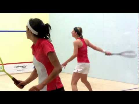 US Open 2012 Squash 2-el Tayeb (Egypt) v. Waters (England), Game 2 video by Sarah Cortes