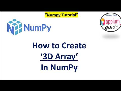 How To Create 3d Array In Numpy Python Numpy Tutorial For Beginners 2026